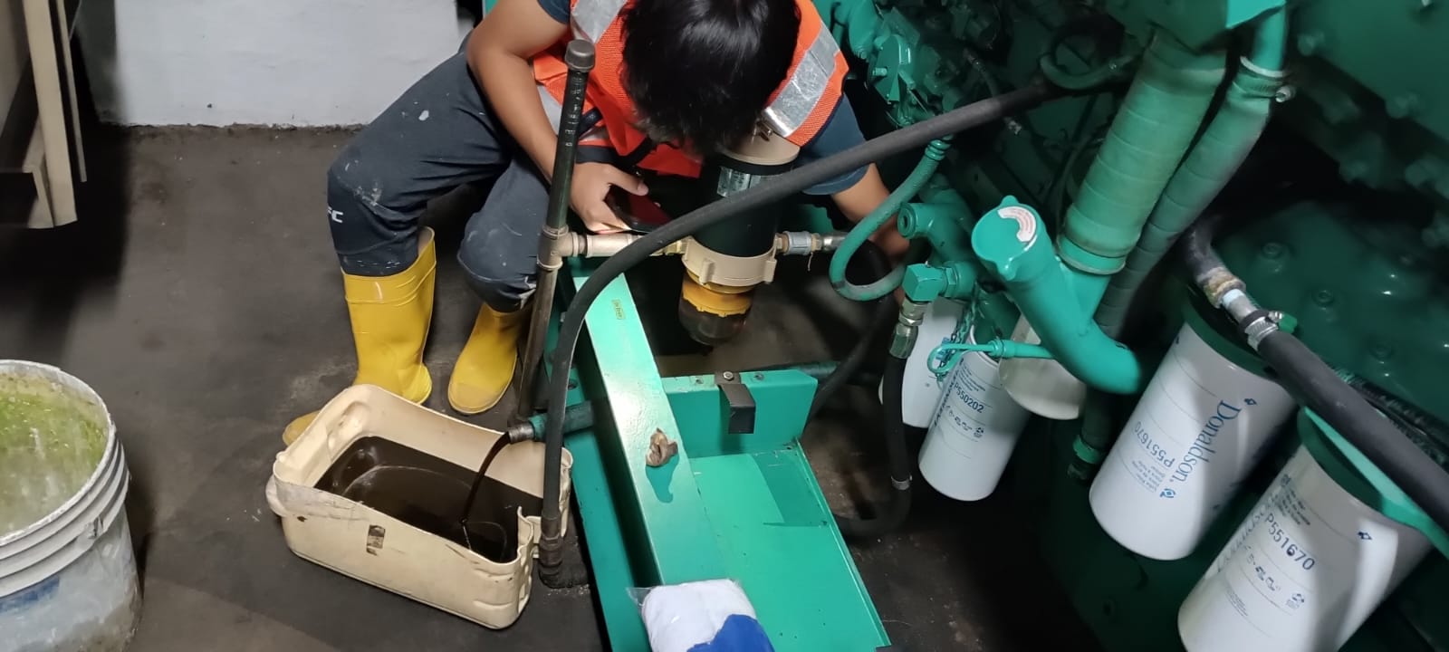 Cambio de filtros en generador