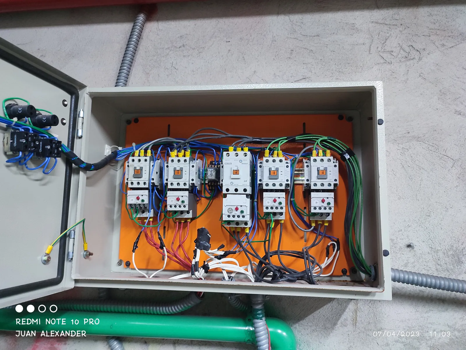 Tablero Schneider contactores Imbabura